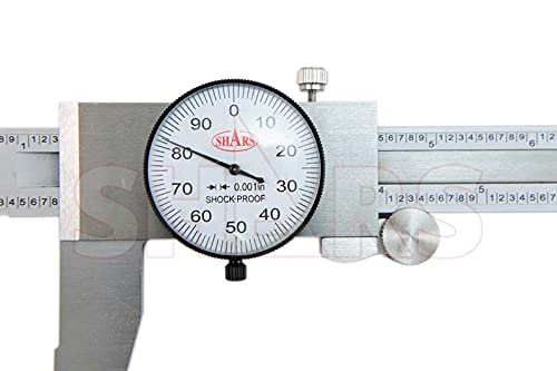 Shars Heavy Duty 18" Long Range Stainless Steel Dial Caliper 303-1312 New R)