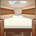 JS Sanders Collection 4PC Boat Sheet Set Universal V Berth, Ivory