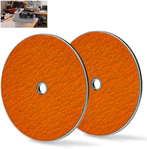 2 Pcs 7" Grinding Wheel Disc for RBG 712, 7 inch Ceramic Grinding Wheel for RBG 712, 750, 780 11710 Grinder, Replace 7" Lawn Mower Blade Sharpener Disc