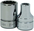 Williams BM-1224 3/8 Drive Shallow Socket, 12 Point, 24mm