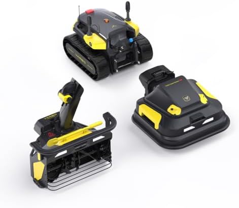 YARBO Y40 Core Robot Lawn Mower Pro and Snow Blower Gen 2 for Large Yards
