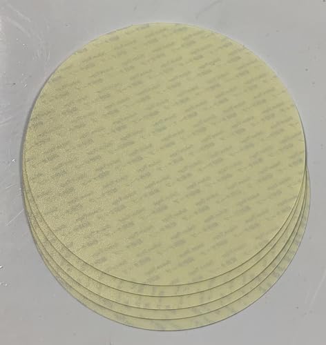 SIGNI Diamond Precision Lapping Microfinishing Film PSA Backing 5 inch (60 Micron, 5 Pack)