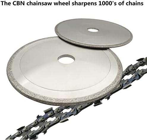 CBN Chainsaw Grinding Wheel 5-3/4" Dia,3/16" Thick,7/8" Arbor