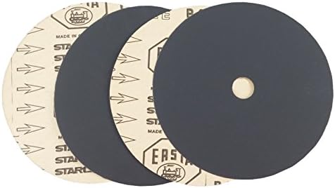 Starcke 7'' x 7/8'' Black Heavy Duty Paper Bolt On Sanding Discs (100 Pack, 320 Grit)