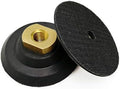 SHDIATOOL 4 Inch Backer Pad or Backing Pad of Rubber Body with 5/8-Inch-11 Thread for Diamond Pads(2-Pack)
