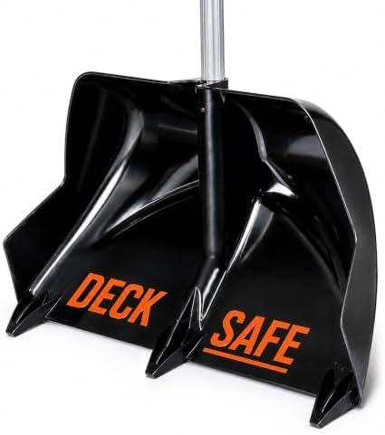 Snow Shovel for Decks & Driveways – Deck Saver™ Crack Jumper 24" Snow Shovel, Won’t Damage Decks