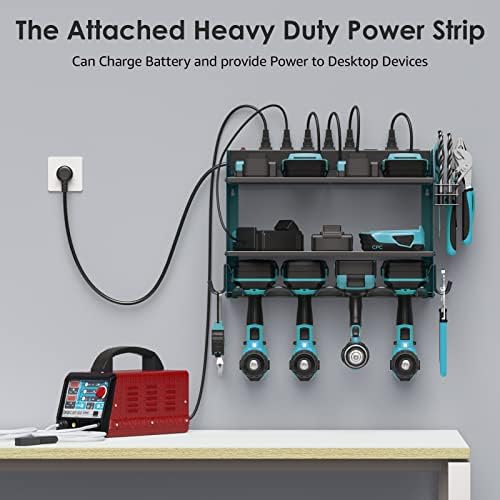 CCCEI Wall Mount Modular Tool Charging Organizer, NavyBlue, 1 Pack, 3 Tier.