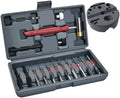 19Pcs Roll Pin Punch Set with Hammer and Bench Block