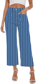 Wide Leg Jeans for Women Trendy High Waisted Flare Jeans Cropped Pants Stretchy Baggy