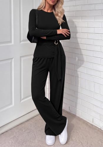 BTFBM 2 Piece Sets For Women Fall Outfits Lounge Set Business
