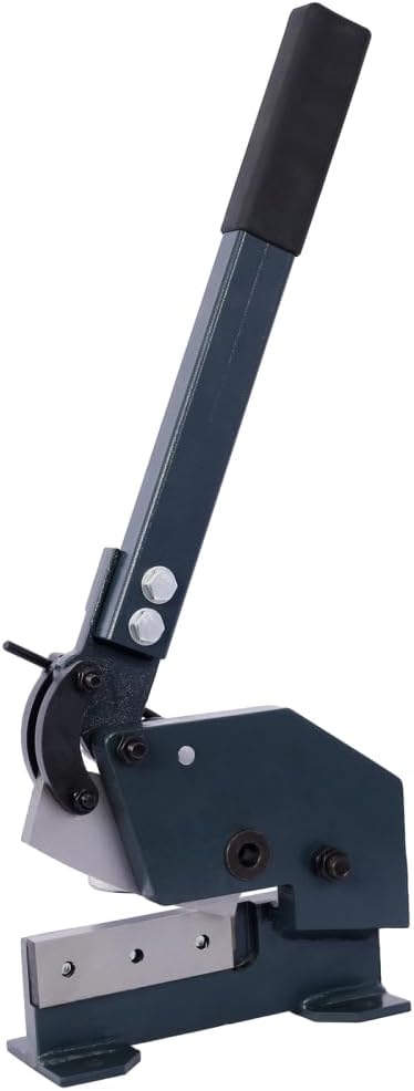 Metal Shears, Heavy-Duty Sheet Metal Cutter for Industrial Use, Hand Plate Shear, High Carbon Steel Blade, Effortless Cutting, Shrinker Stretcher Compatible, Workbench Mountable (6-Inch)