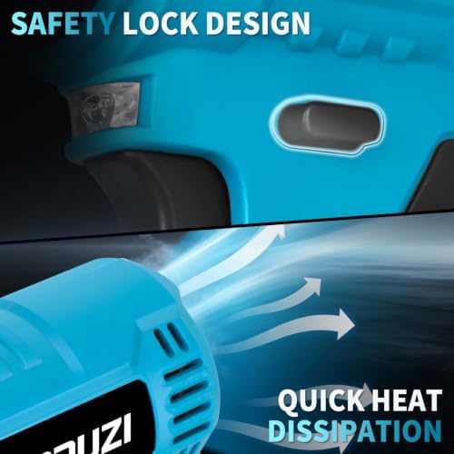 Cordless Heat Gun,140℉-1004℉,Hot Air Gun for for Shrink Tubing Vinyl Wrap
