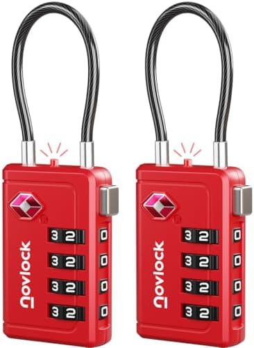 TSA Approved Luggage Locks, Travel Locks with Inspection Indicator