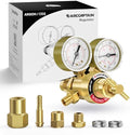 ARCCAPTAIN Argon CO2 Regulators, CGA580 and CGA320 Inlet Connection