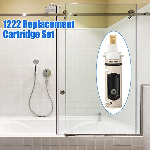 Enhon 1 Pack 1222 Replacement Cartridge Compatible with Moen with Puller, Tub Shower Cartridge Replacement Kit Compatible with Posi temp Faucet, Shower Repair Tool