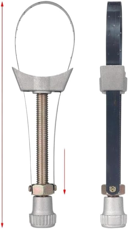 Adjustable Oil Filter Removal Strap Wrench Compatible With Car Auto Motorcycle 60mm To 120mm Diameter