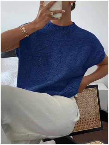 SOLY HUX Women's Short Sleeve Business Casual Sweater