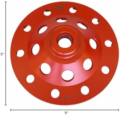 5" Diamond Grind Wheel S Seg Concrete & Coating 5/8"-11 Threaded Arbor