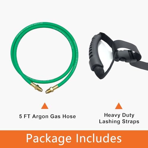 5FT Argon Hose, Inert Gas Welding Hose for MIG/TIG Regulators & Flowmeters