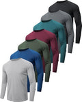 MLYENX 7 Pack Long Sleeve Shirts for Men Sun Protection Quick Dry