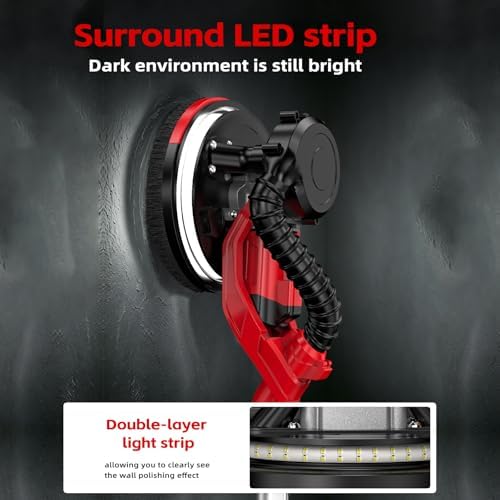 Electric Drywall Sander with Vacuum Dust Collector,Popcorn Ceiling Removal
