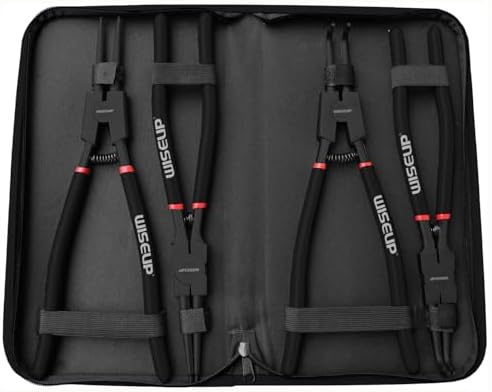 WISEUP Snap Ring Pliers Set Heavy Duty,4PCS-13 inch long Circlip Pliers Kit
