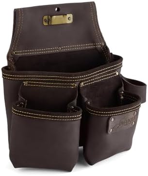 Ox Pro Full Grain Leather Tool Pouches - Made with Double Stitching and Rivet Reinforced Pockets