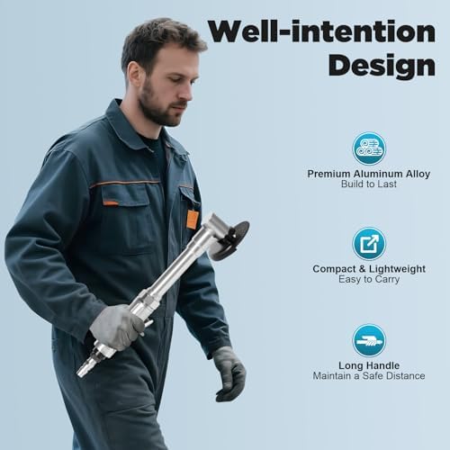 Angle Air Die Grinder, 18000RPM 1/4inch Air Angle Edge Die Grinder Cutter Polisher Air Cutting Machine Tool Long Handle Air Angle Grinder Polisher for Repair Grinding, Polishing, Deburring