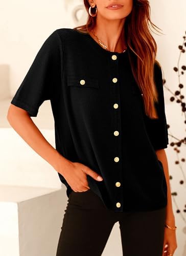PRETTYGARDEN Women's Summer Casual Button Down Shirts