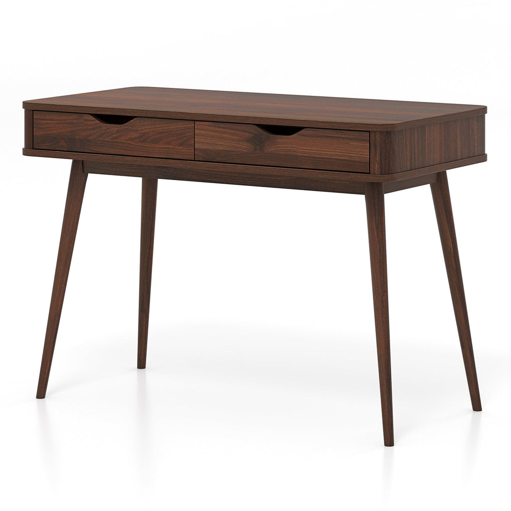 43.5 Inch Computer Desk with 2 Drawers for Small Spaces
