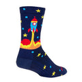 Sockguy Rocket Socket Crew 6" Socks 5-9 Blue