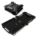 43 Inches Foldable Mechanic Creeper with Padded Headrest and Tool Trays-Black