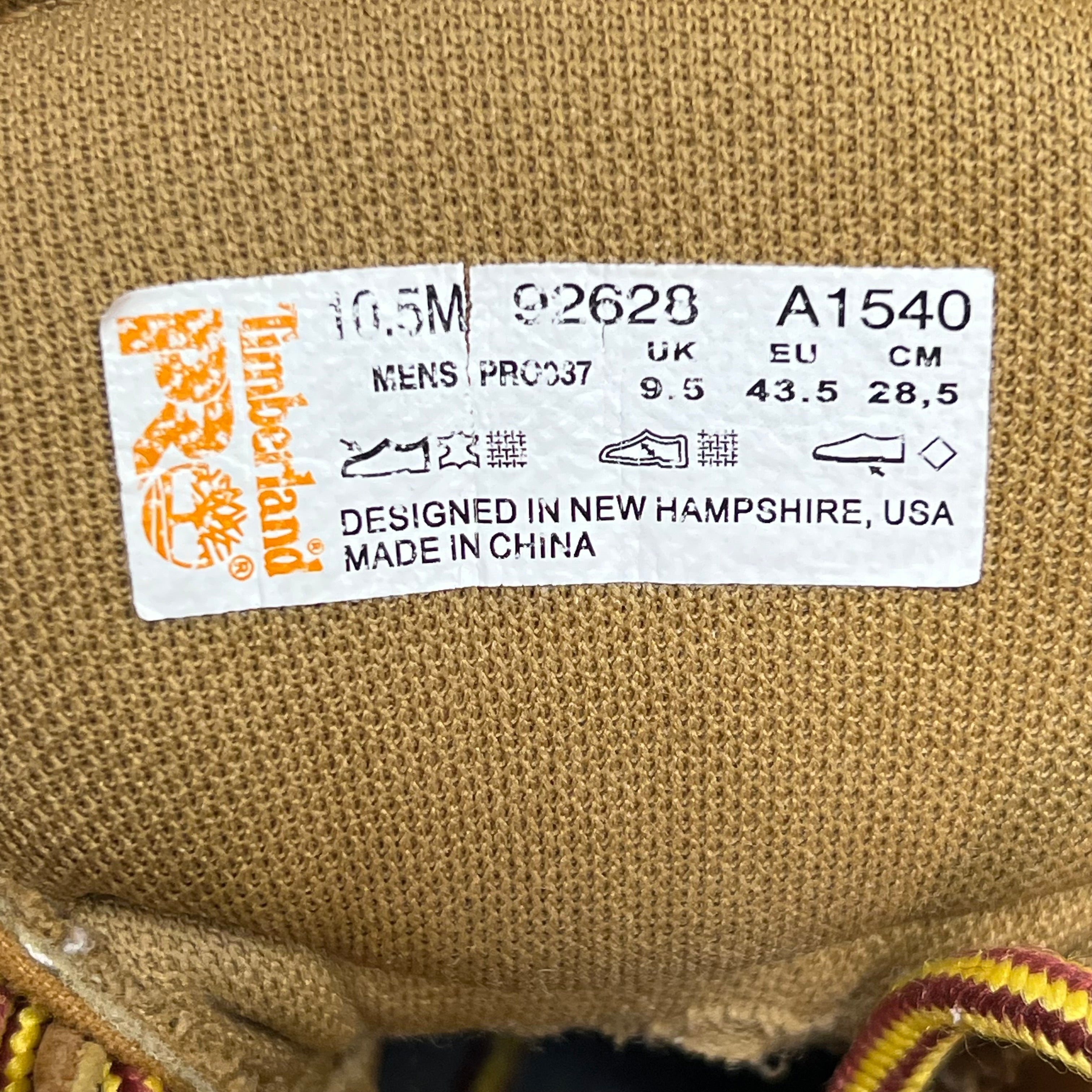 TIMBERLAND PRO Composite Toe Waterproof Work Boots  Men's Sz 10.5 Tan (Used)