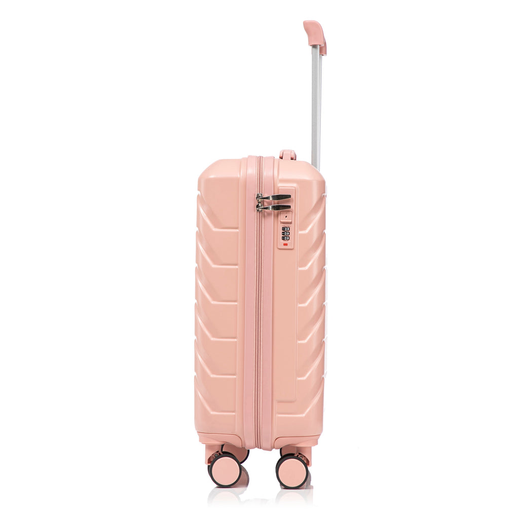 2-Piece ABS Spinner Wheel Luggage Set with Combination Lock