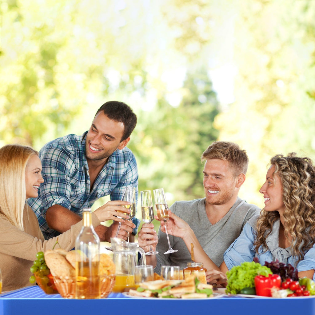 46" Square Picnic Table With Umbrella Hole