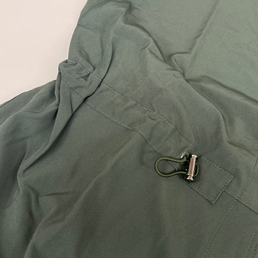 GREEN TOWN 4 Flex Scrubs Jumpsuit Cinch In Waist Women's Sz M Olive GFX-023AST