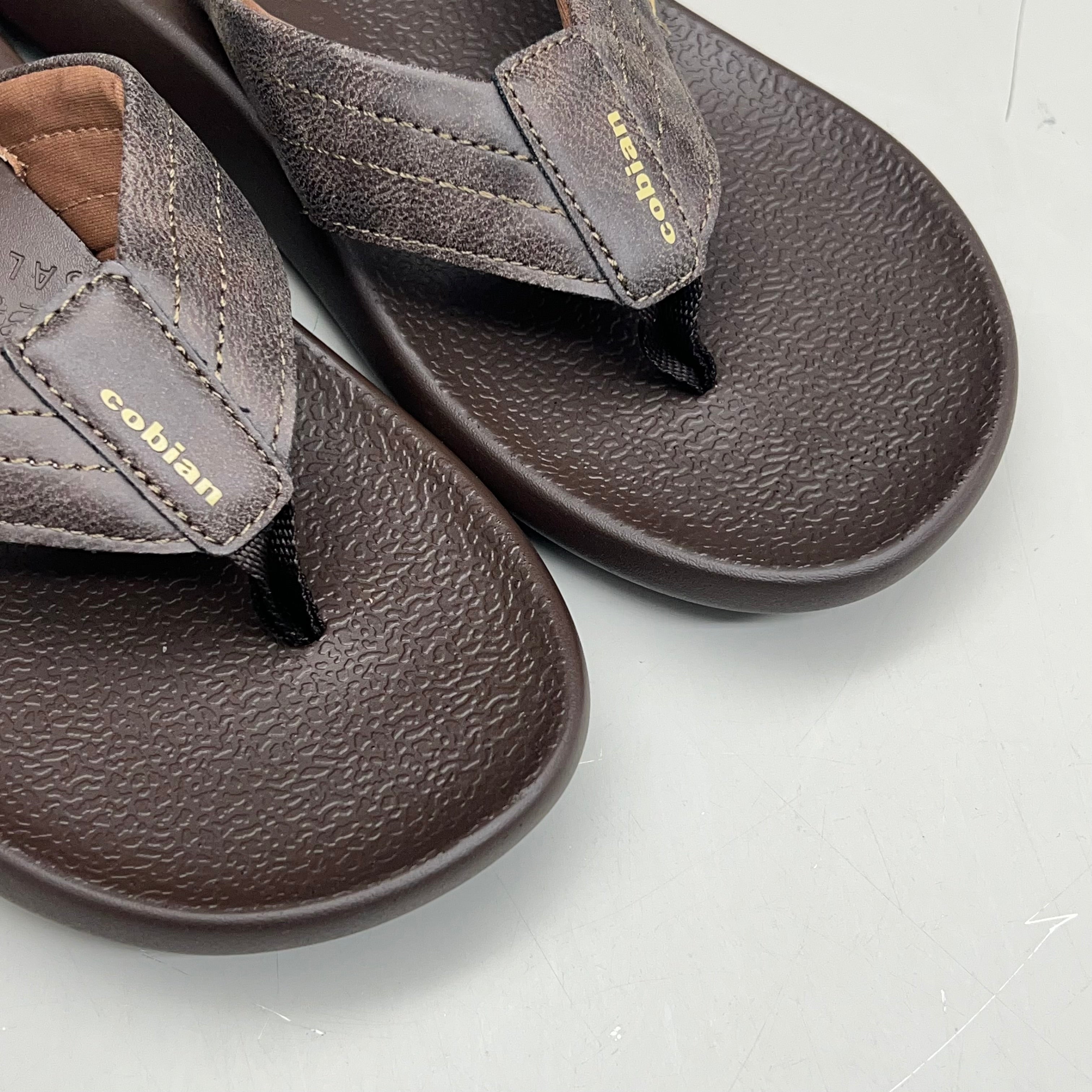 COBIAN Kandui Synthetic Leather Strap Men's Sz 8, EU 40 Chocolate KAN25-2011-8