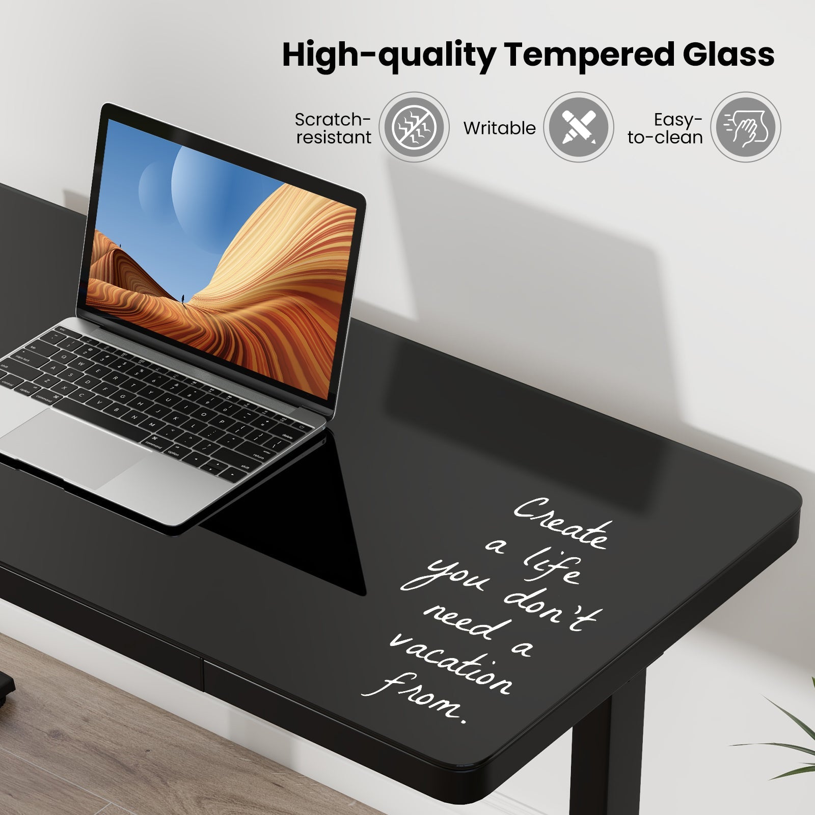 48-Inch Height Adjustable Electric Standing Desk with Drawer