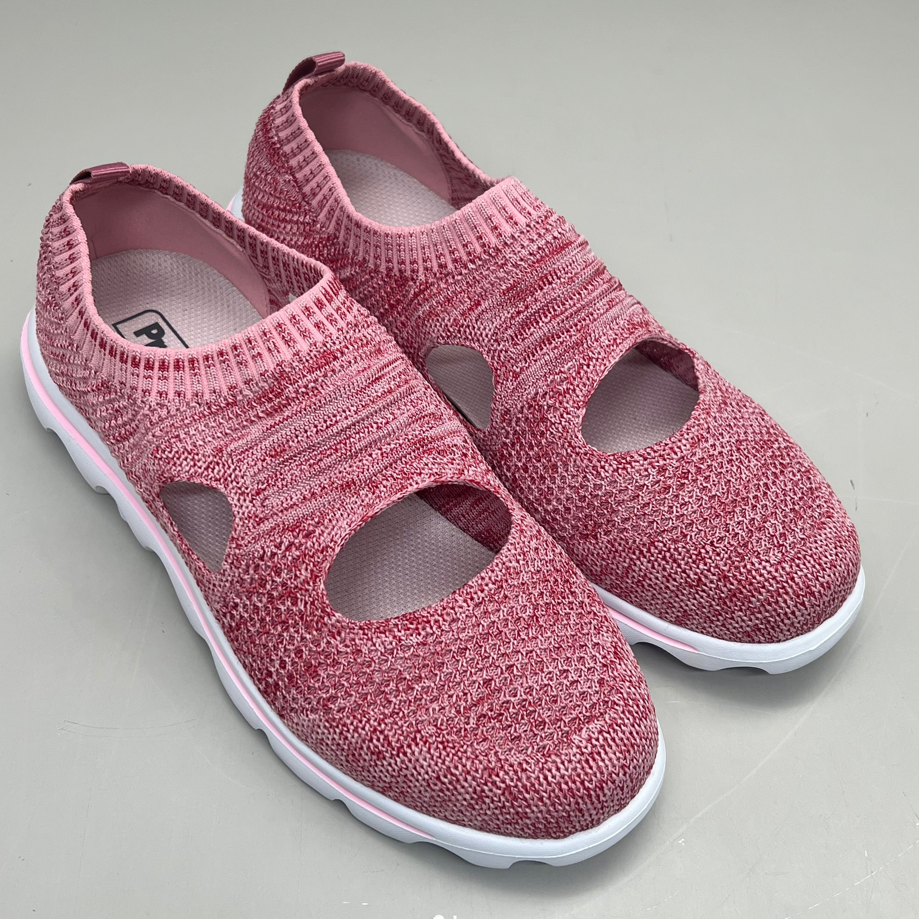 PROPET Travel Activ Avid Knit Shoe Women's Sz 8.5 X WIDE (2E) Pink/Red WAT064M