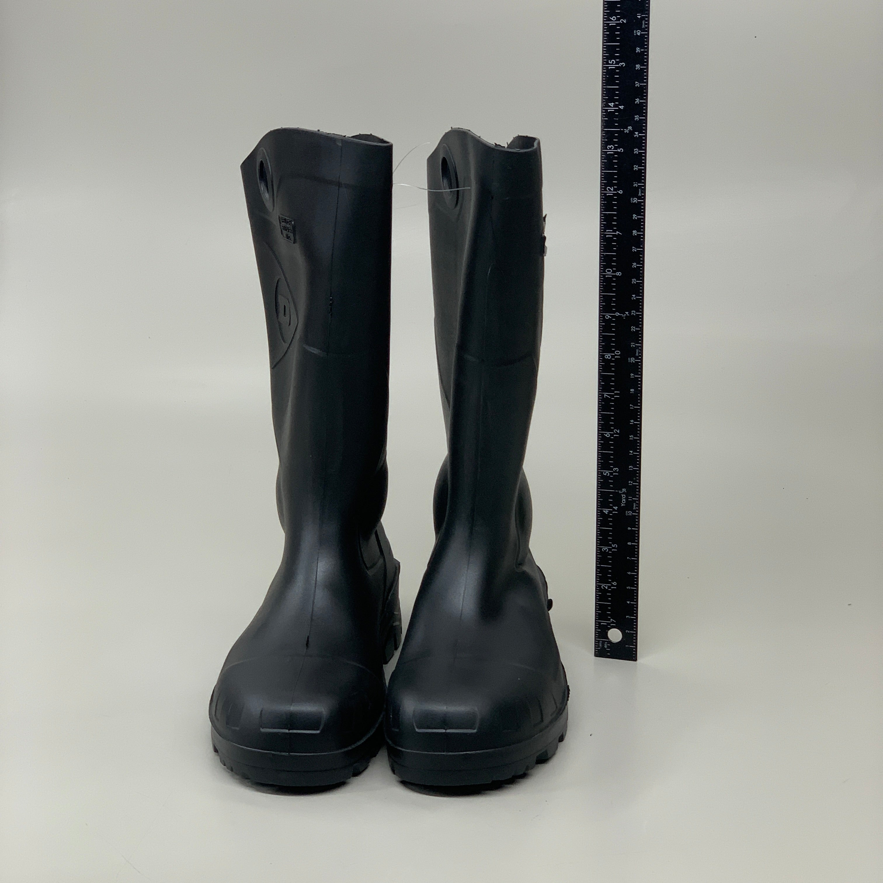DUNLOP Steel Toe Safety Boots Waterproof Black Sz M 8 W 10 #86776