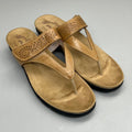 PROPET Wynzie Dressy Adjustable Flip Flop Women's Sz 8 XX(4E) Tan WSX051L