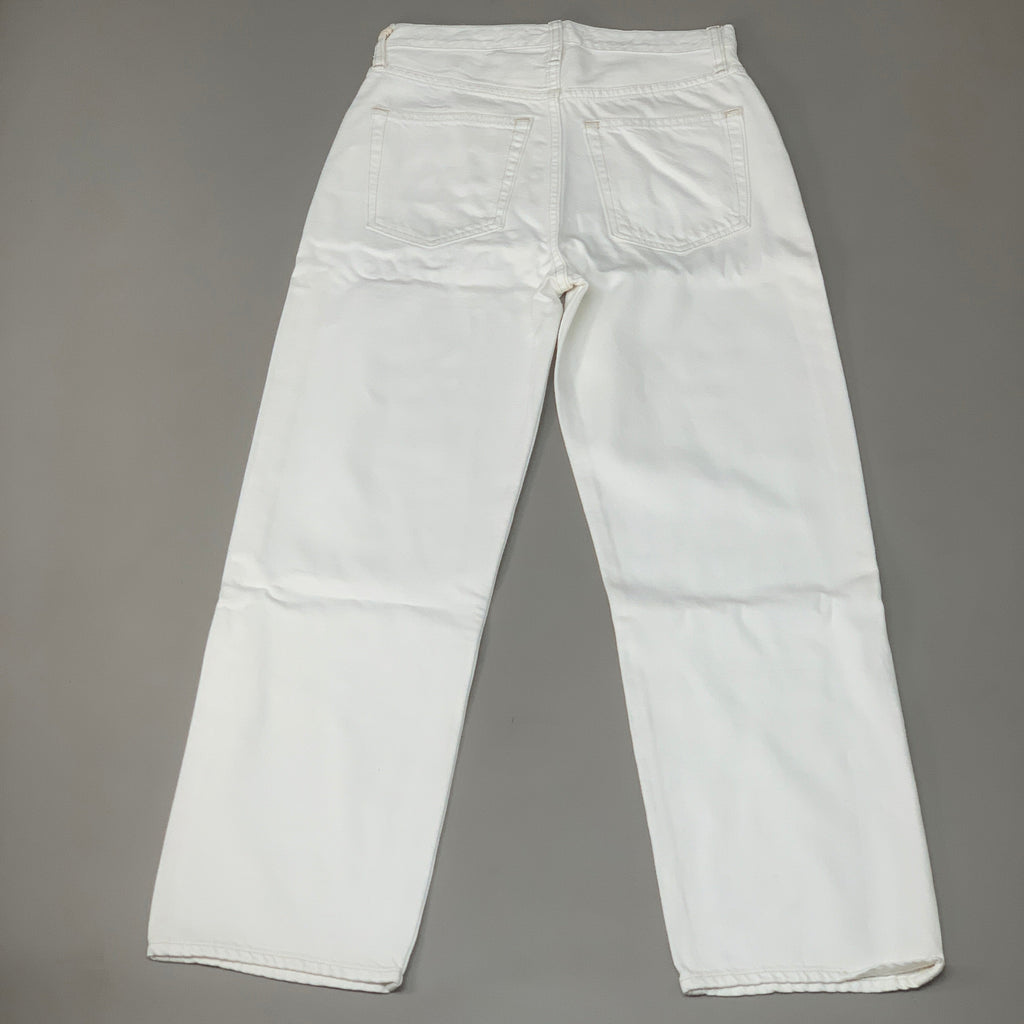 ETICA Tyler High Waist Straight Leg Ankle jeans Vintage White Size 26 EW180114A