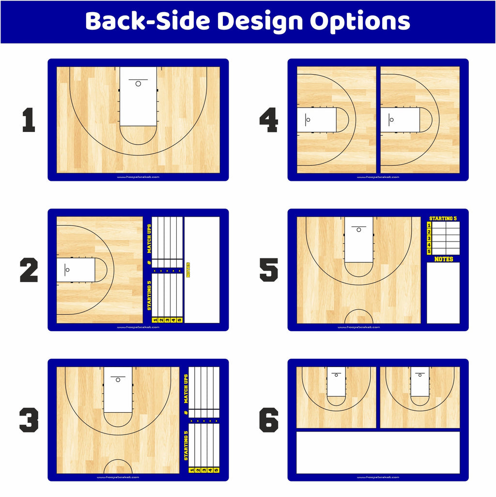 Custom Men's NCAA Basketball Coaching Board 15.7 x 10.6 in (Classic)