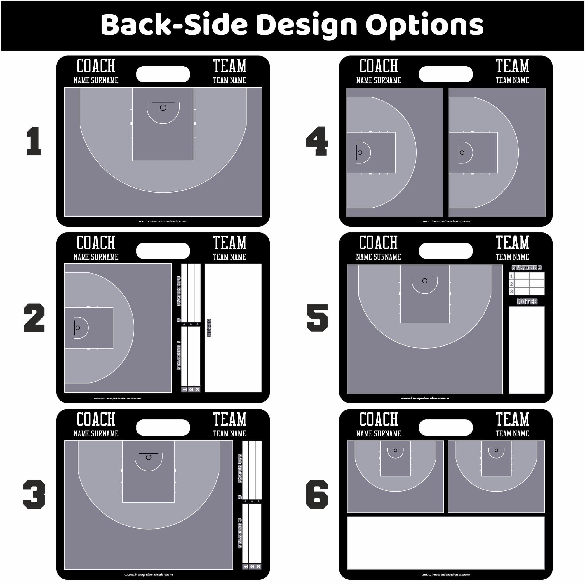 Custom 3x3 Basketball Coaching Board 15.7 x 12.6 in (Magnetic)