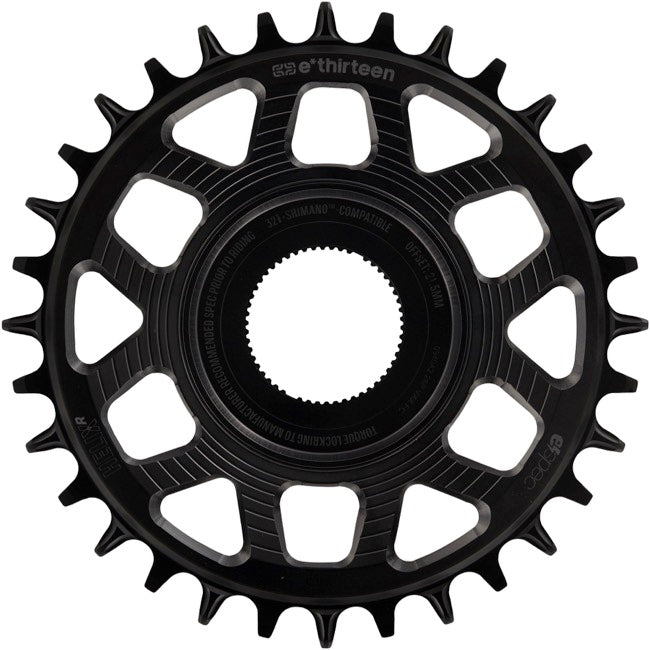 E*thirteen Helix R e*spec C-ring Shimano EP8  34t -Black