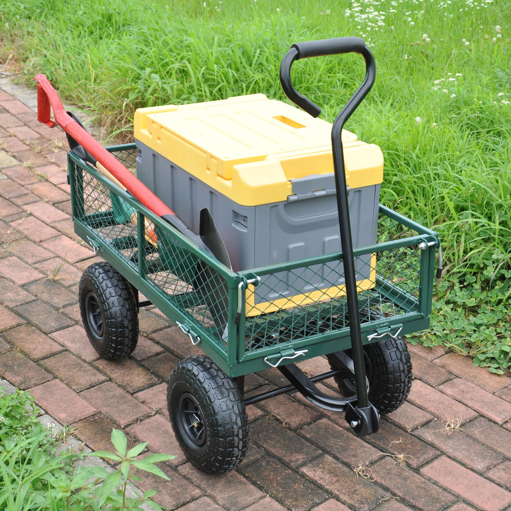 Wagon Cart Garden Cart Trucks in Green