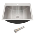 21 x 17" Drop In Bathroom Sink with Pop Up Drain