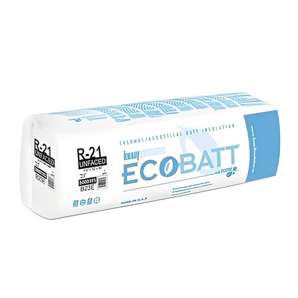 Knauf Ecobatt R-21 Unfaced Fiberglass Insulation Batts 5.5 x 16 x 96 (Master Pack of 4)