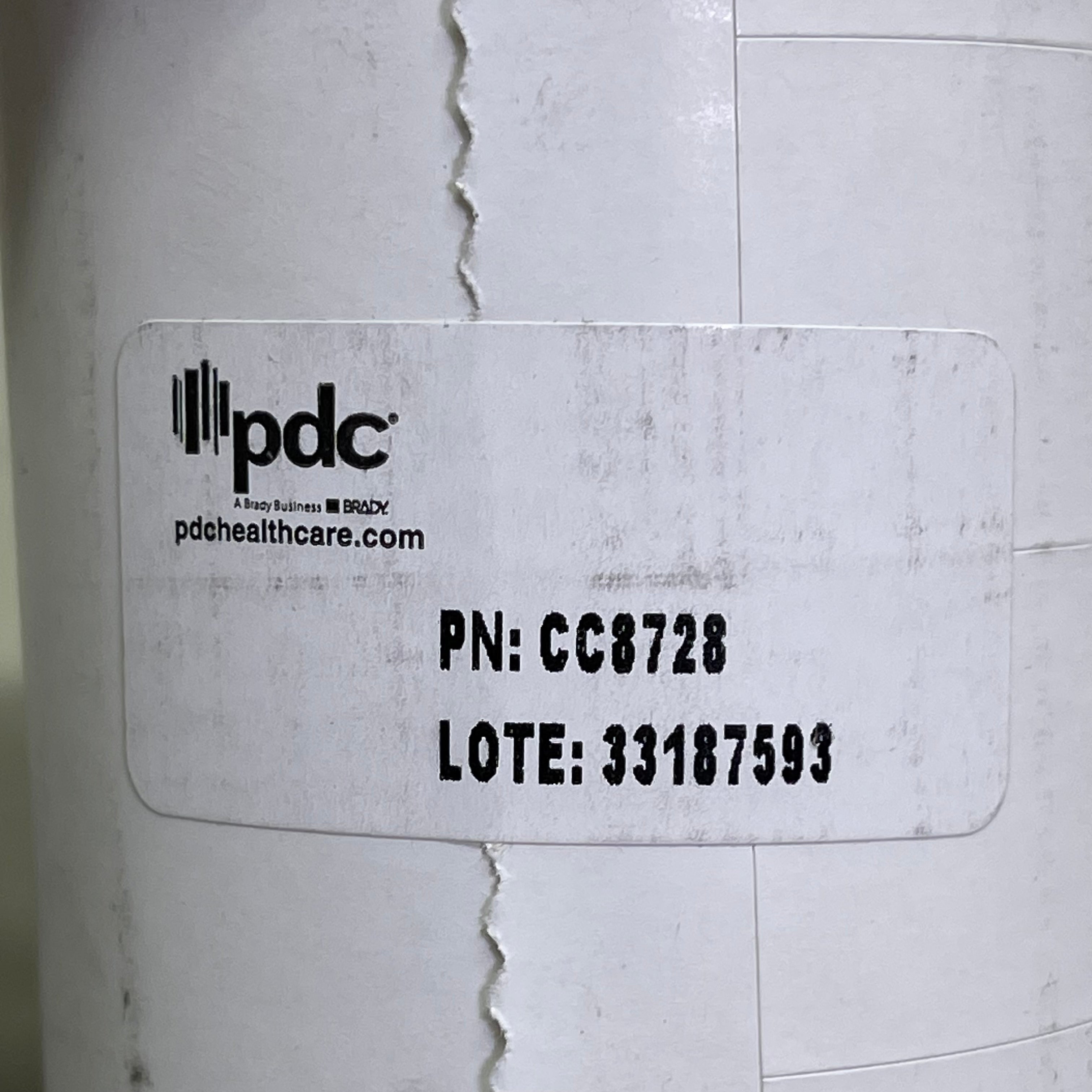 PDC (5 PACK) Thermal Wristband 155/Roll, 4" x 4-1/2" Bands White CC8728