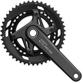 Shimano CUES FC-U6040-2 Crankset - 170mm 9/10-Speed 46/32t Asymmetric 110 BCD Hollowtech II Crankarms BLK